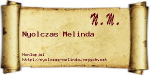 Nyolczas Melinda névjegykártya