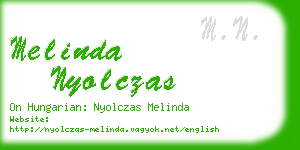 melinda nyolczas business card